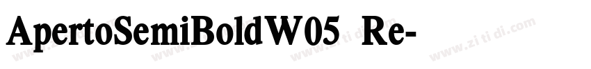 ApertoSemiBoldW05 Re字体转换